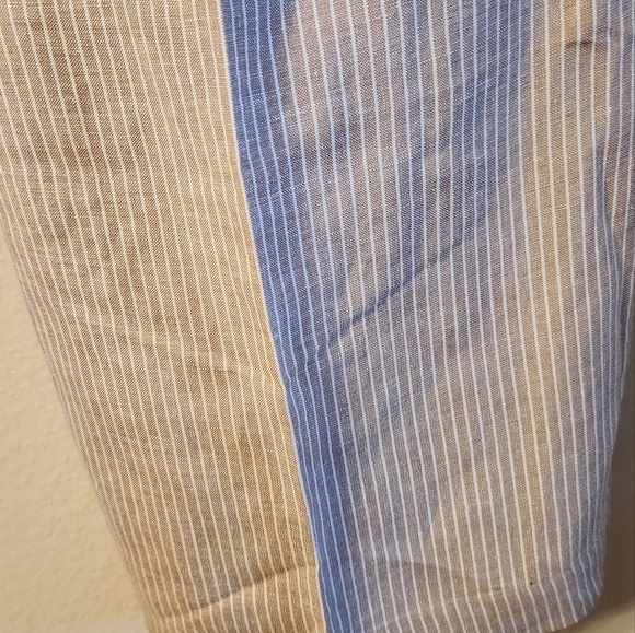 Lane Bryant Linen Blend Wide Leg Pants Sz 16 Pockets Breathable Boho Classic - Picture 8 of 12